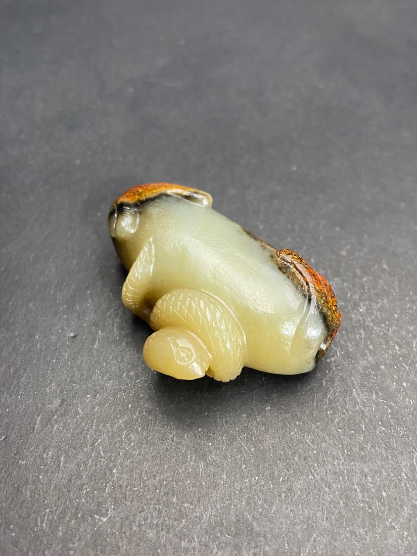 An Exquisite White Jade Snake Pattern Ornament - 7