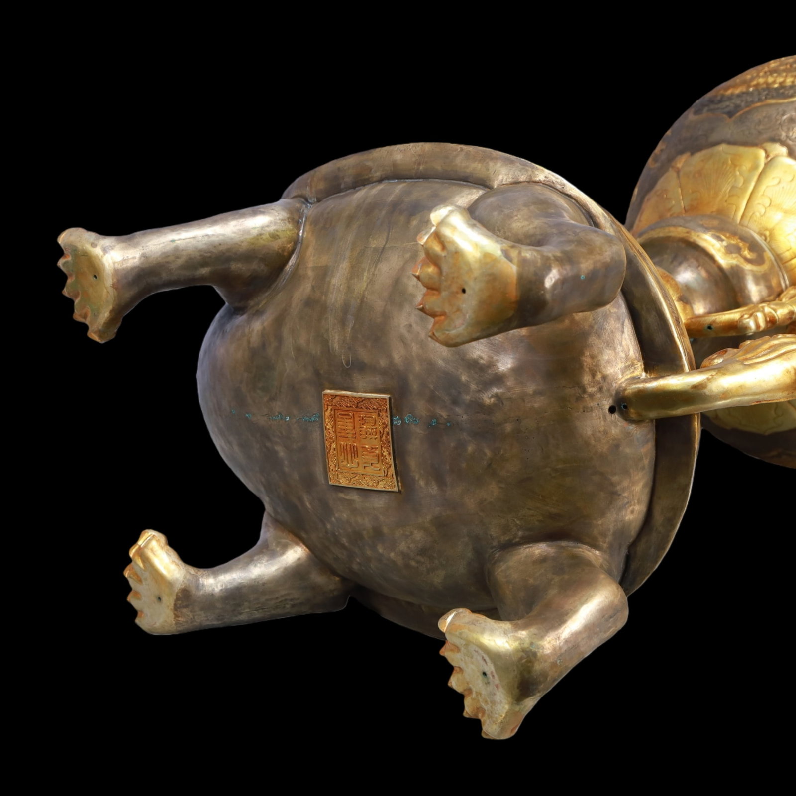 A Exquisite Gilt Silver Turtle-Form Censer - 12
