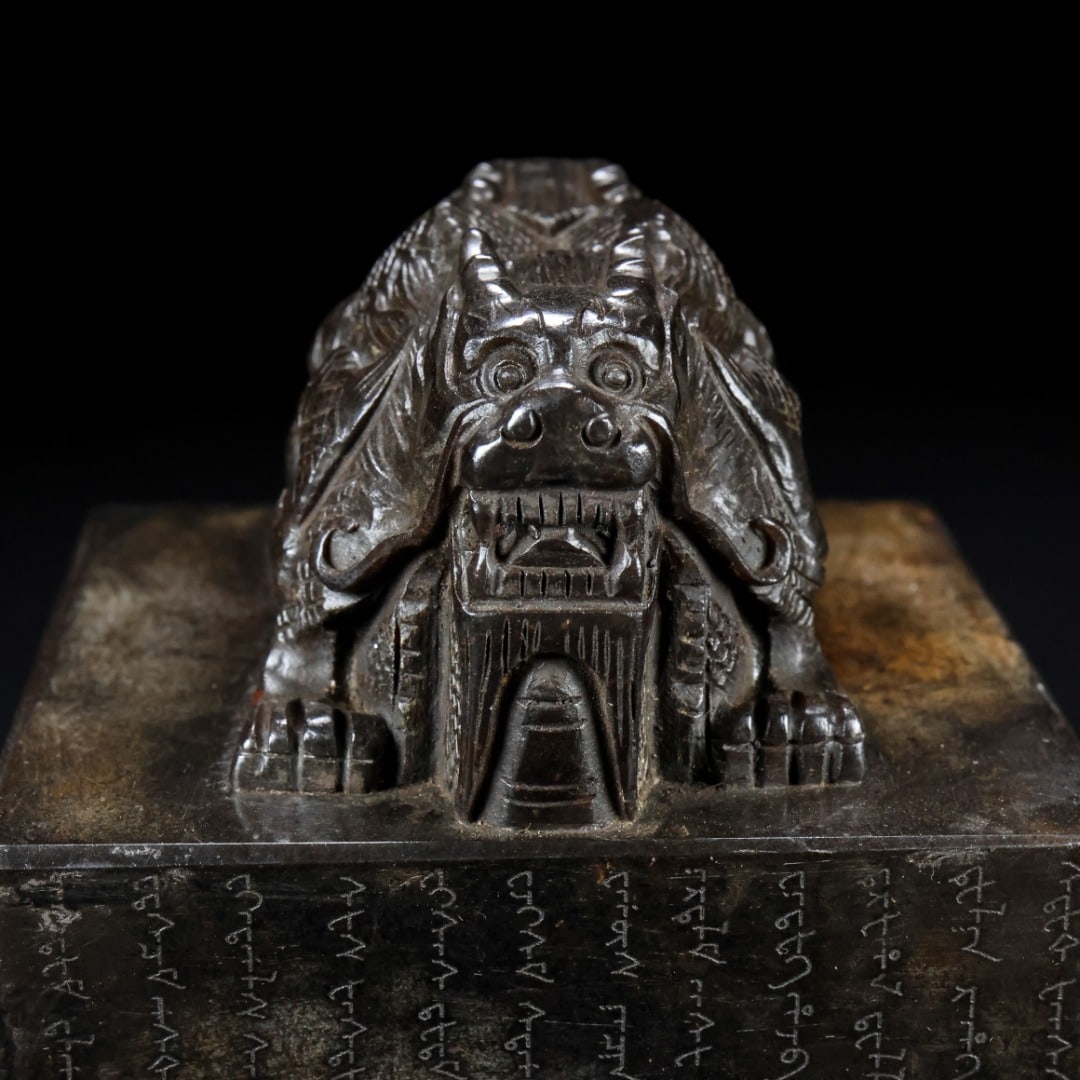 An Exquisite White Jade Auspicious Beast Seal - 6