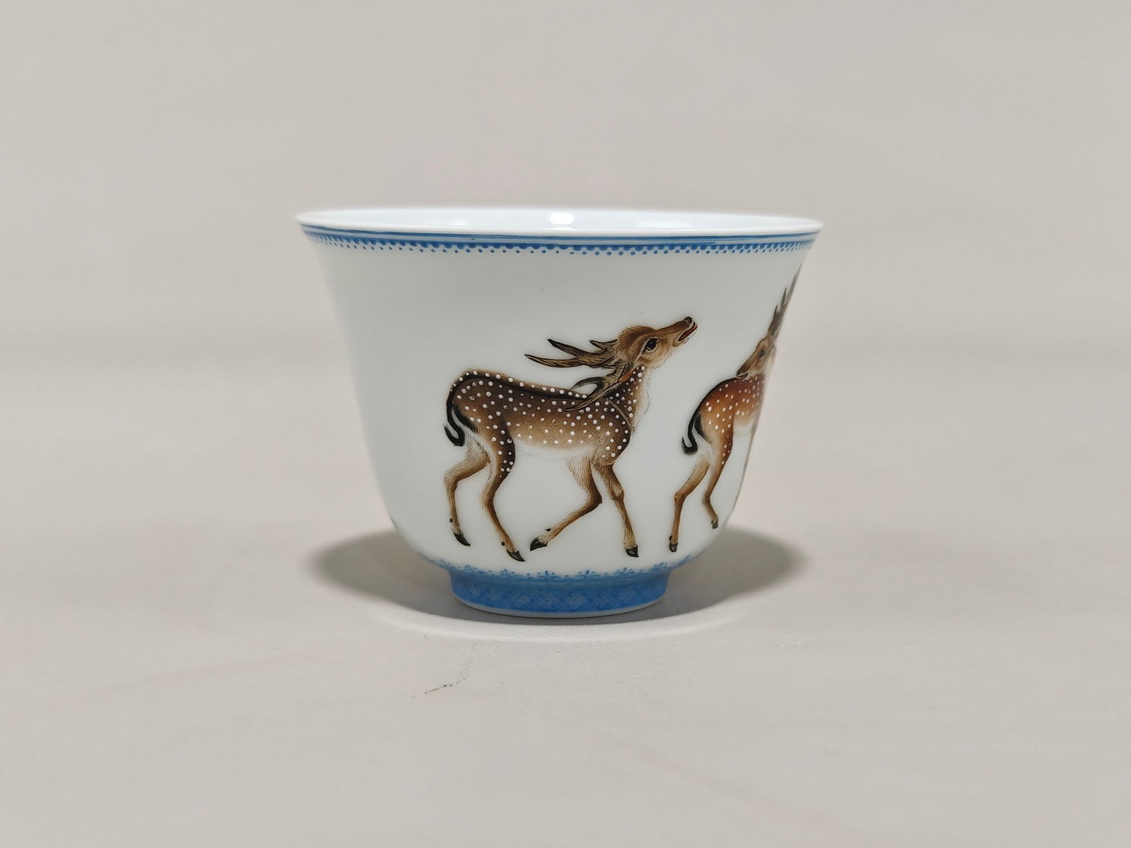 An Exquisite Enamel Animal Pattern with poem Cup: An Exquisite Enamel Animal Pattern with poem Cup Qing Dynasty, China Yongzheng Four-character Mark Size:5.2cmx6.8cm (The Dimensions Of All Batches Are Manually Measured.If You Need More Detailed