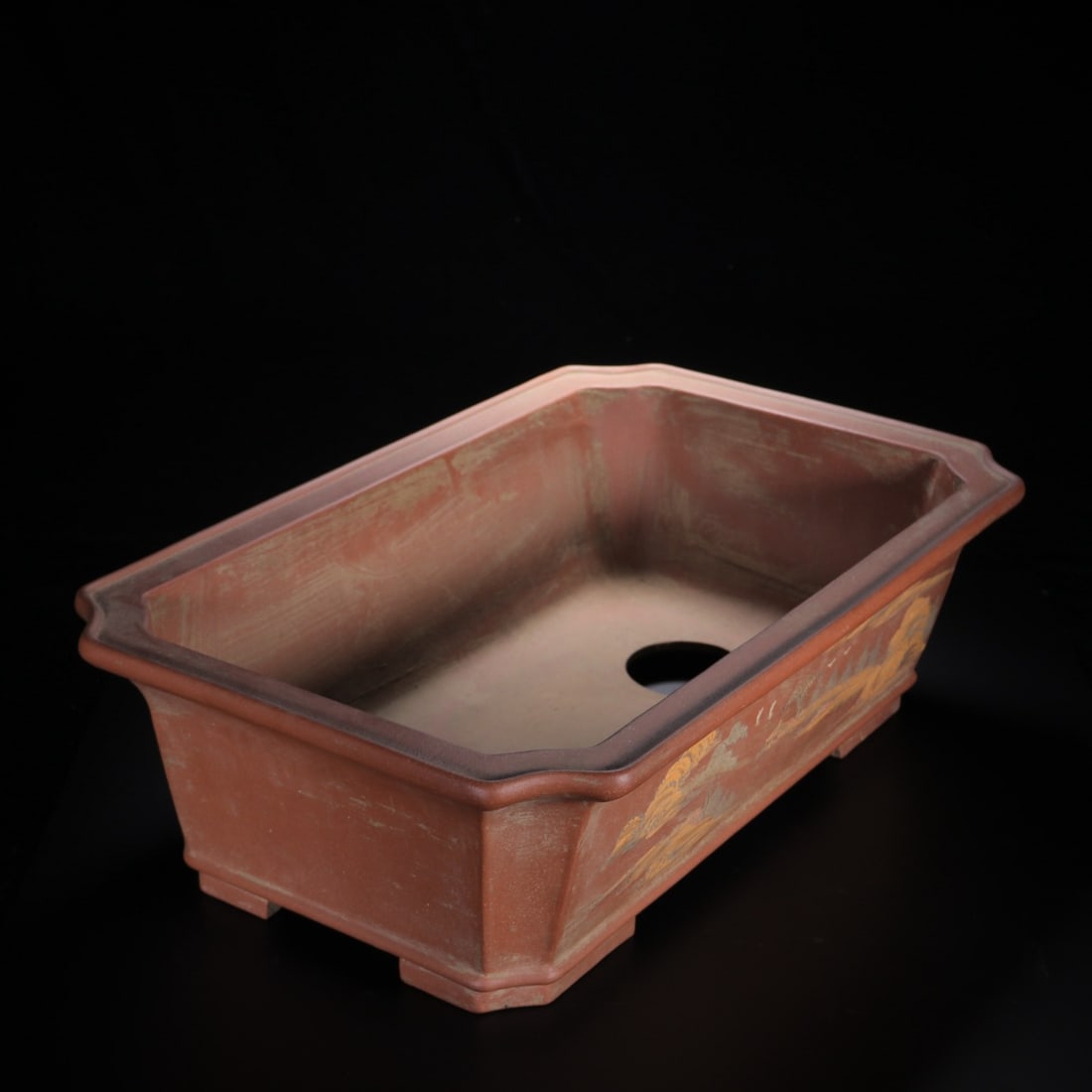 An Exquisite Purple Sands Landscape Pattern Basin - 4