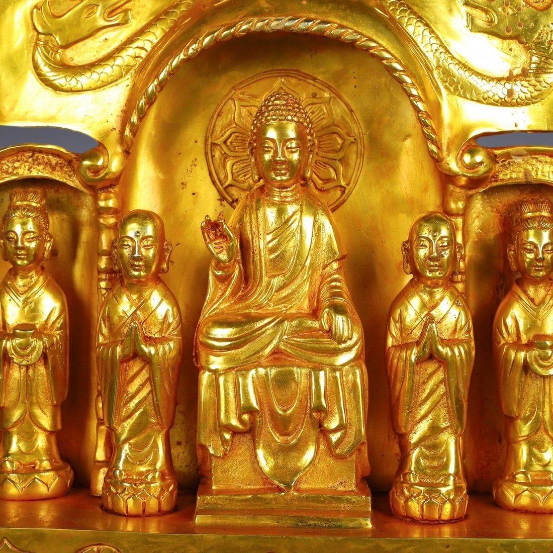 An Exquisite Gilt Bronze Buddha Statue - 3