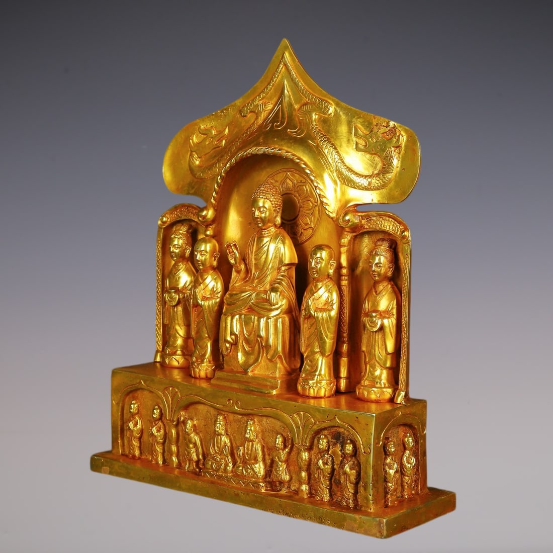 An Exquisite Gilt Bronze Buddha Statue - 8