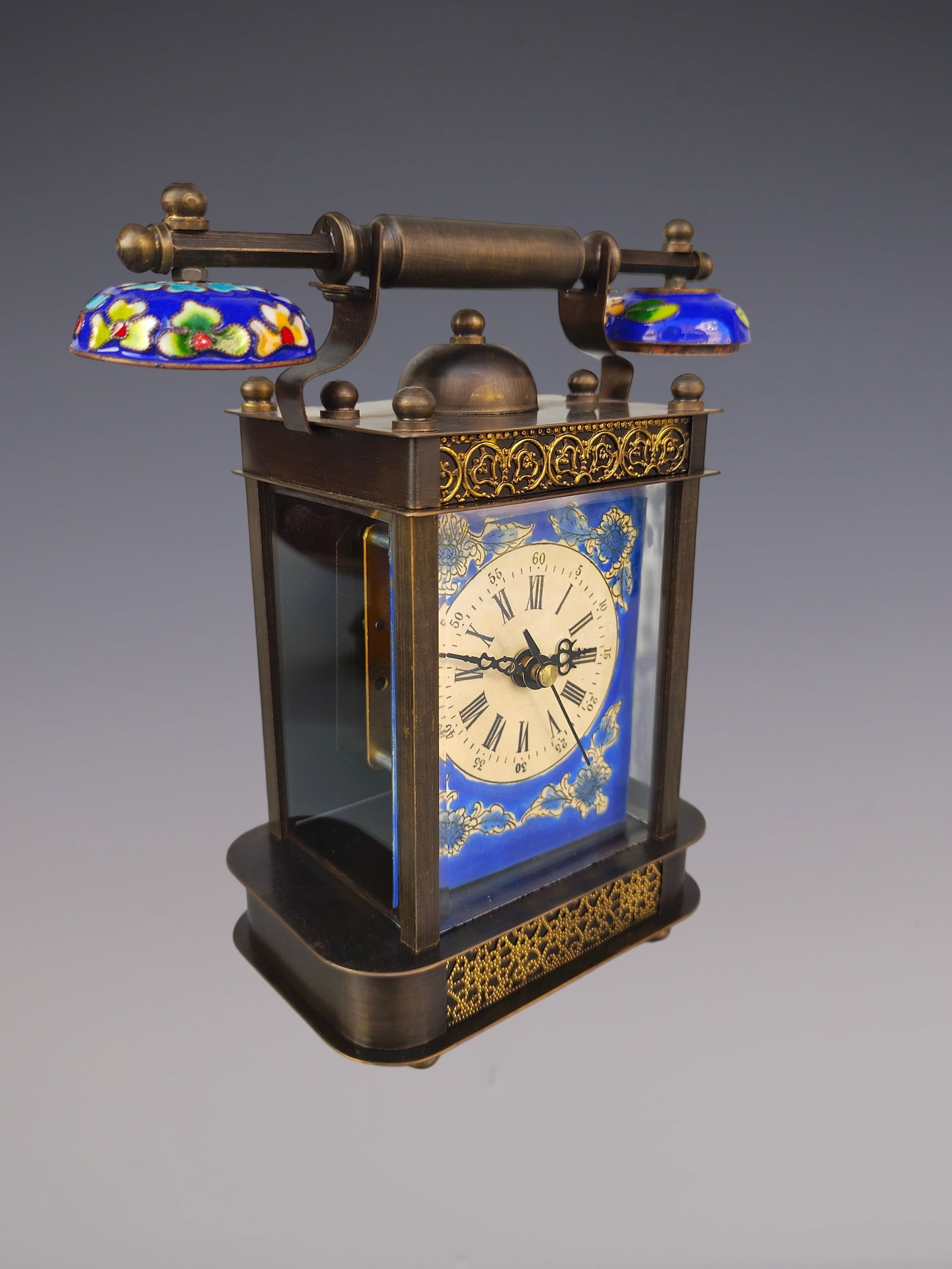 An Exquisite Bronze Lotus Pattern Clock - 2