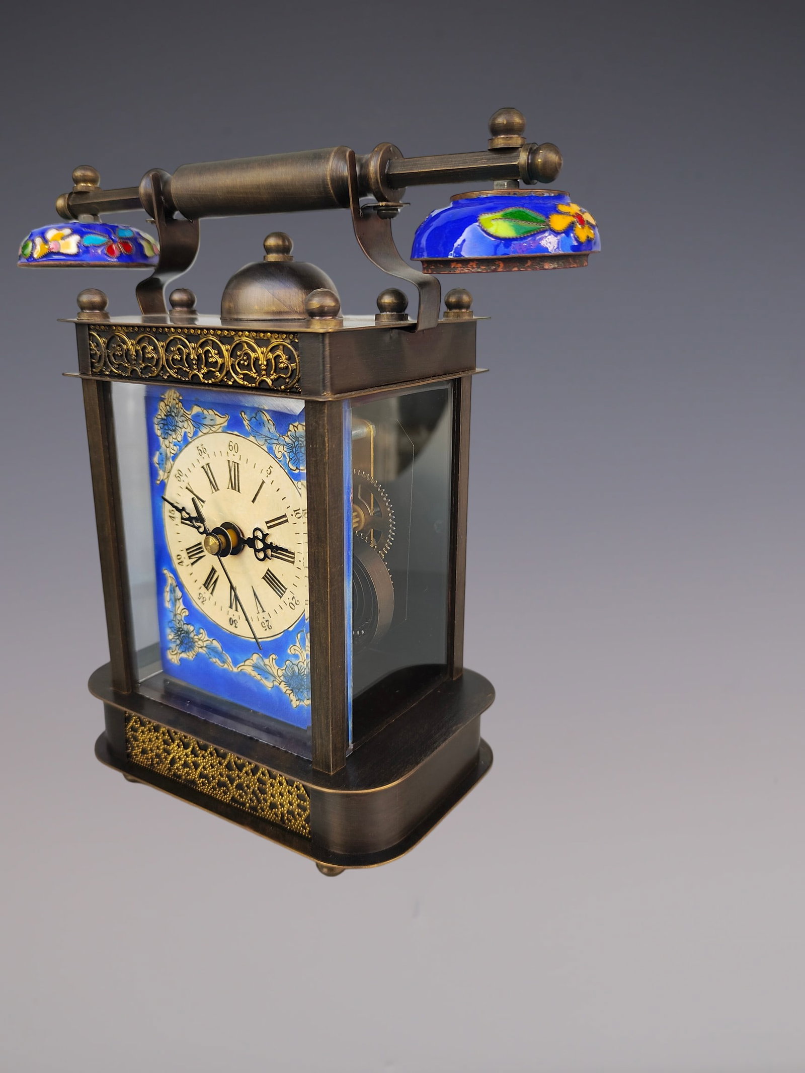 An Exquisite Bronze Lotus Pattern Clock - 8