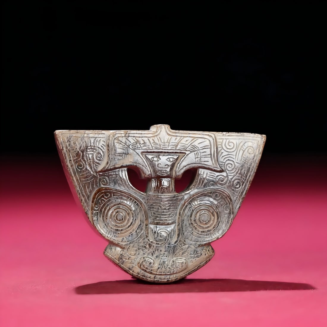 A Han Dynasty jade seed material Liangzhu hanging ornament: Han Dynasty jade seed material Liangzhu hanging SIZE: 71x16x52mm W:99g (The Dimensions Of All Batches Are Manually Measured.If You Need More Detailed Information, Please Contact Our Customer Service