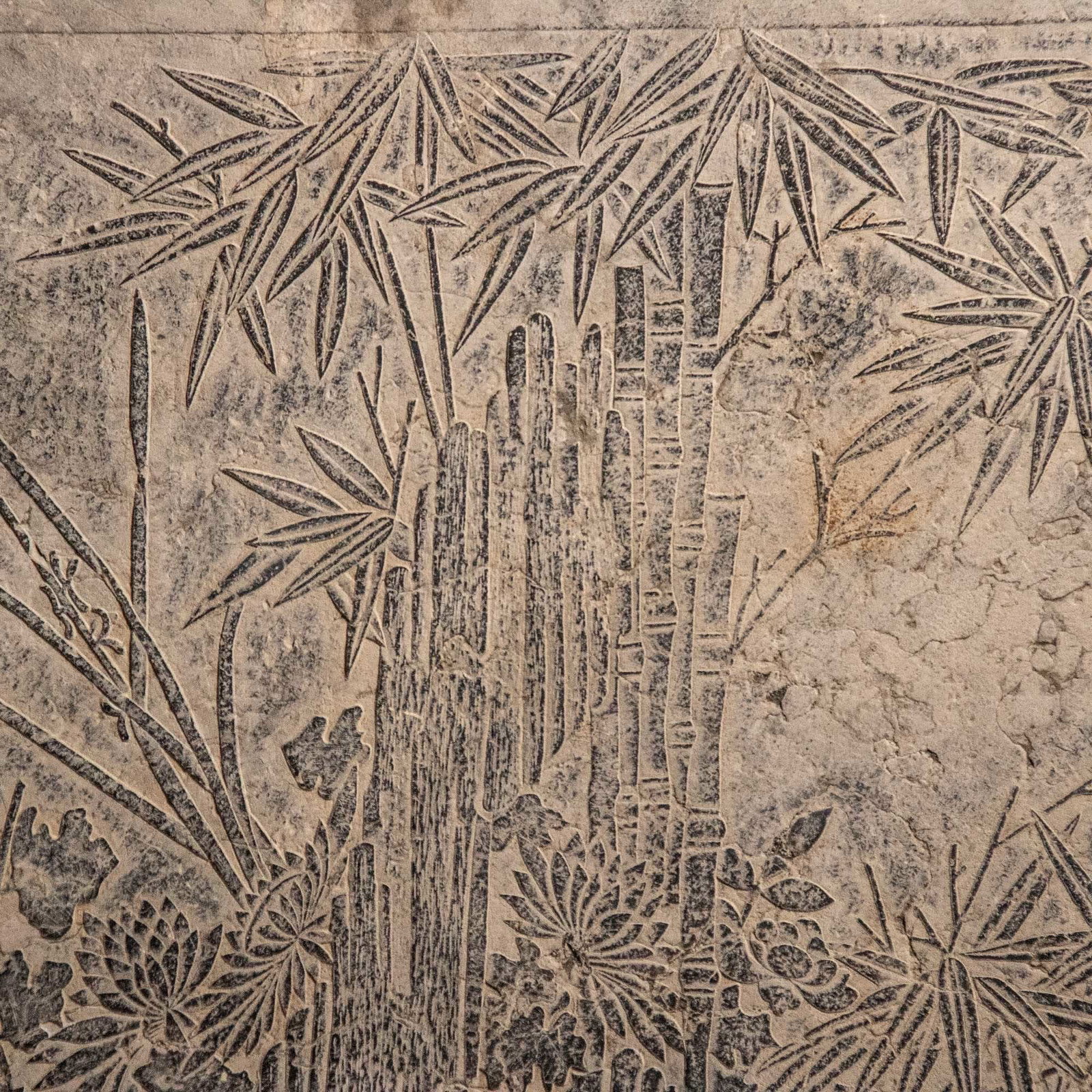 A Qing Dynasty relief stone slab - 3