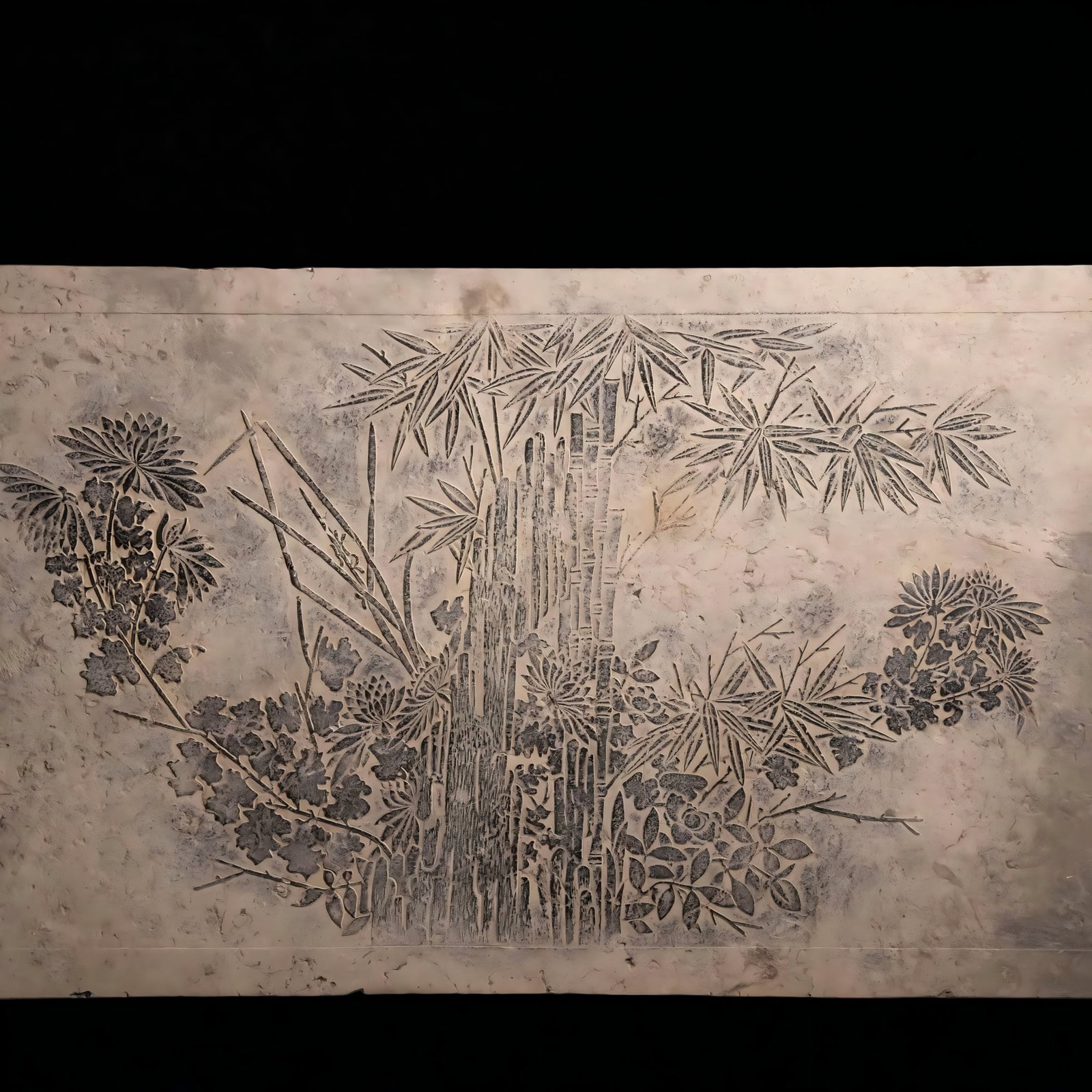 A Qing Dynasty relief stone slab - 9