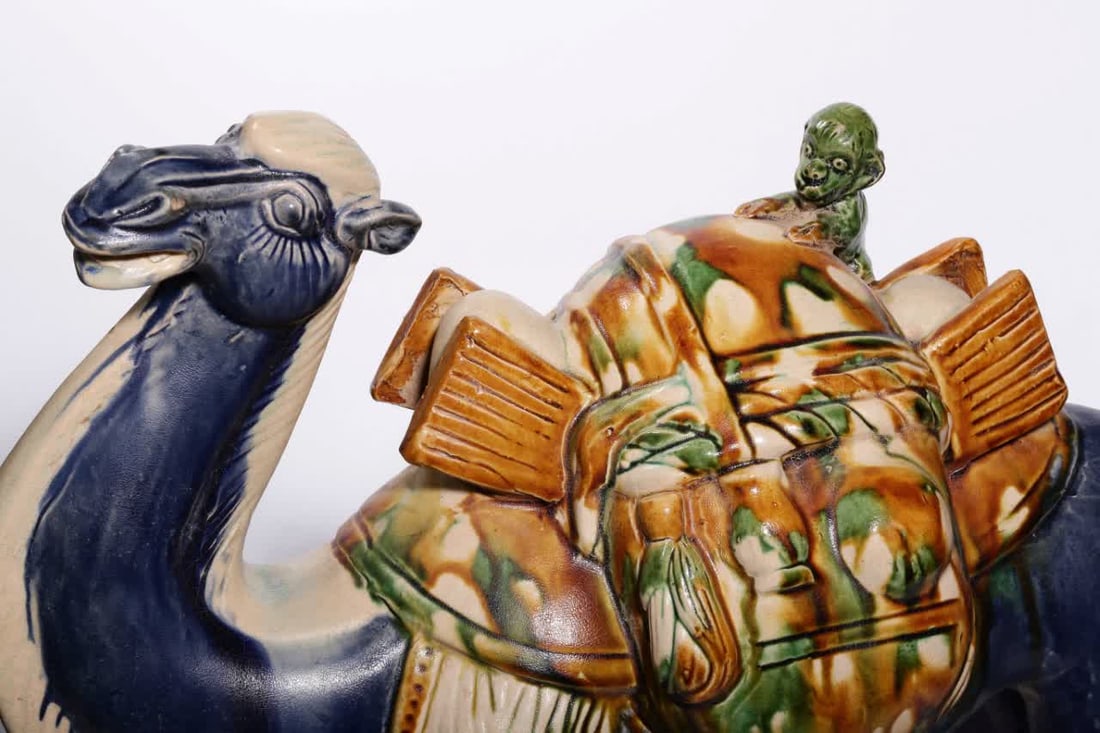 A Tang Dynasty three-colored camel ornament - 2