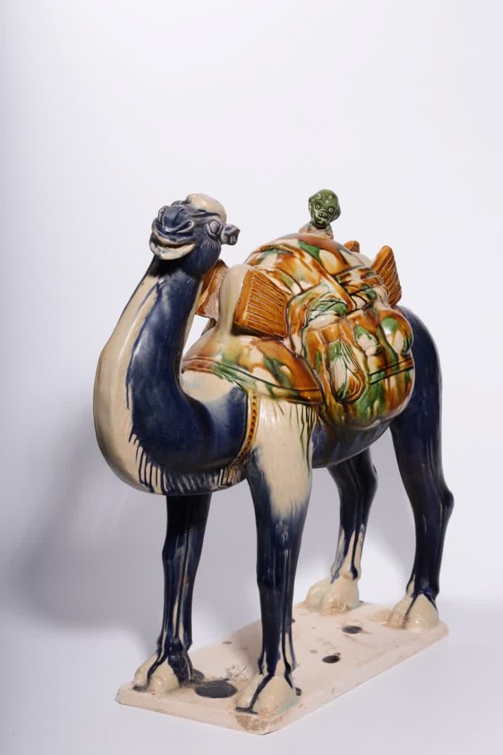 A Tang Dynasty three-colored camel ornament - 3