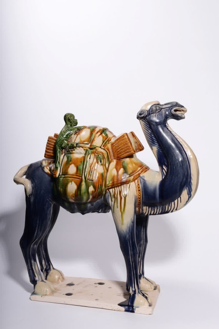 A Tang Dynasty three-colored camel ornament - 4