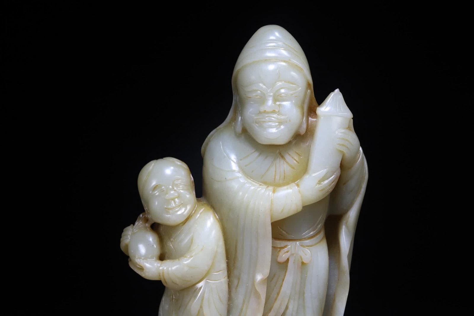 A Qing Dynasty rosewood seed material Hu people talk about opera ornaments - 3