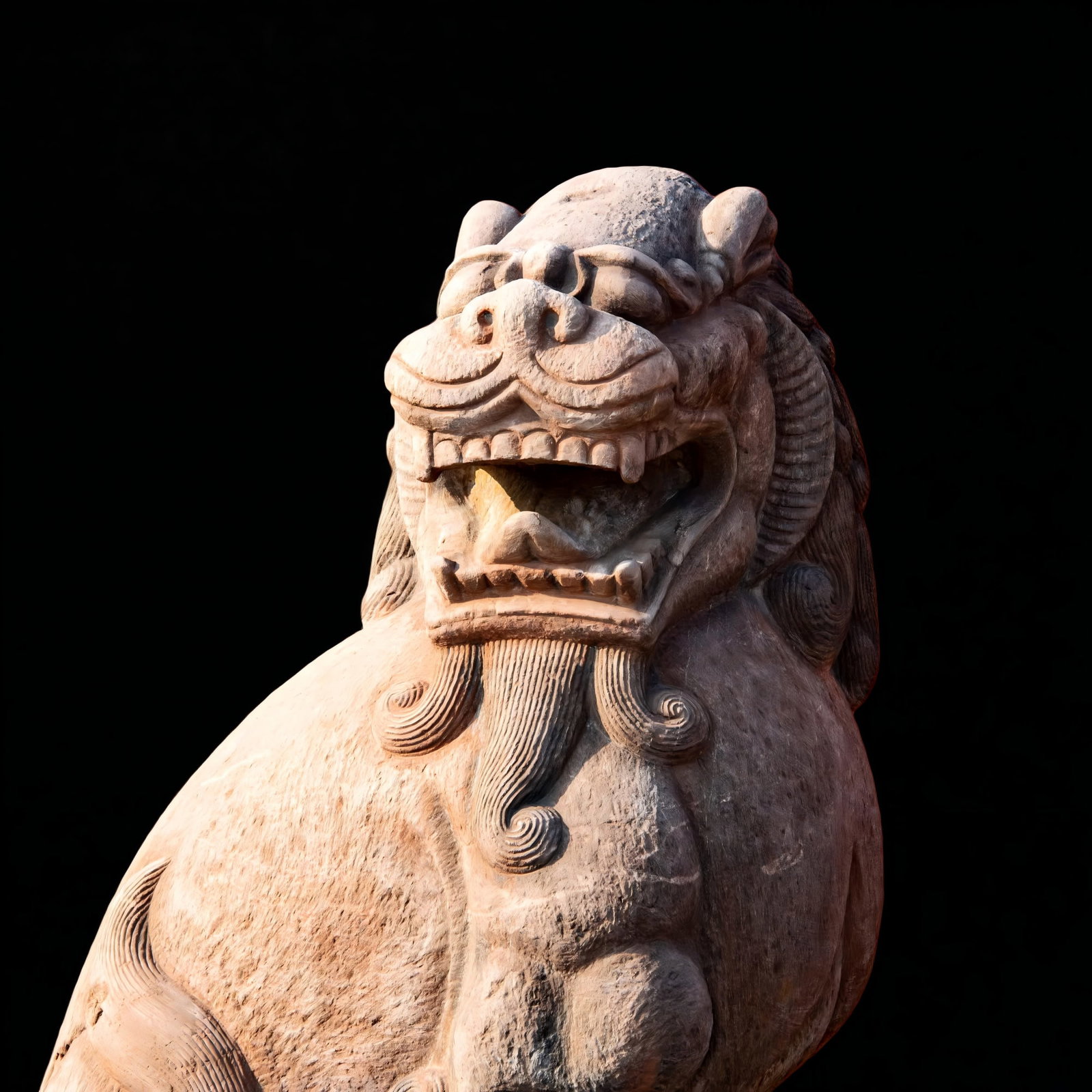A Qing Dynasty bluestone lion - 10