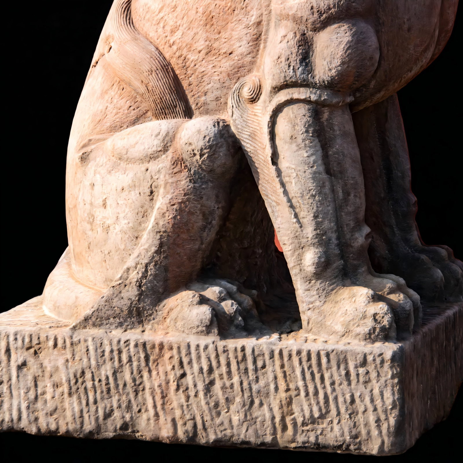A Qing Dynasty bluestone lion - 11