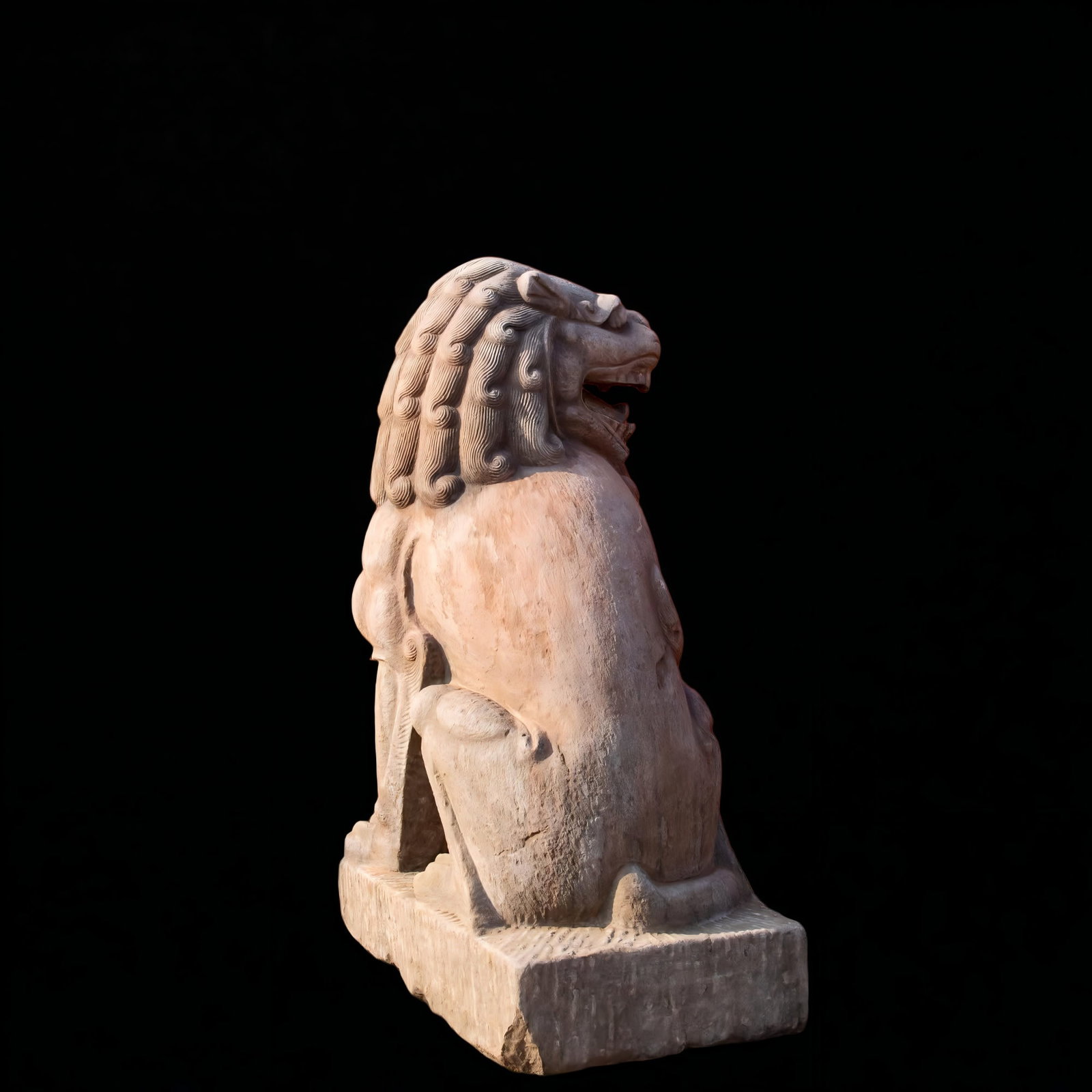 A Qing Dynasty bluestone lion - 4