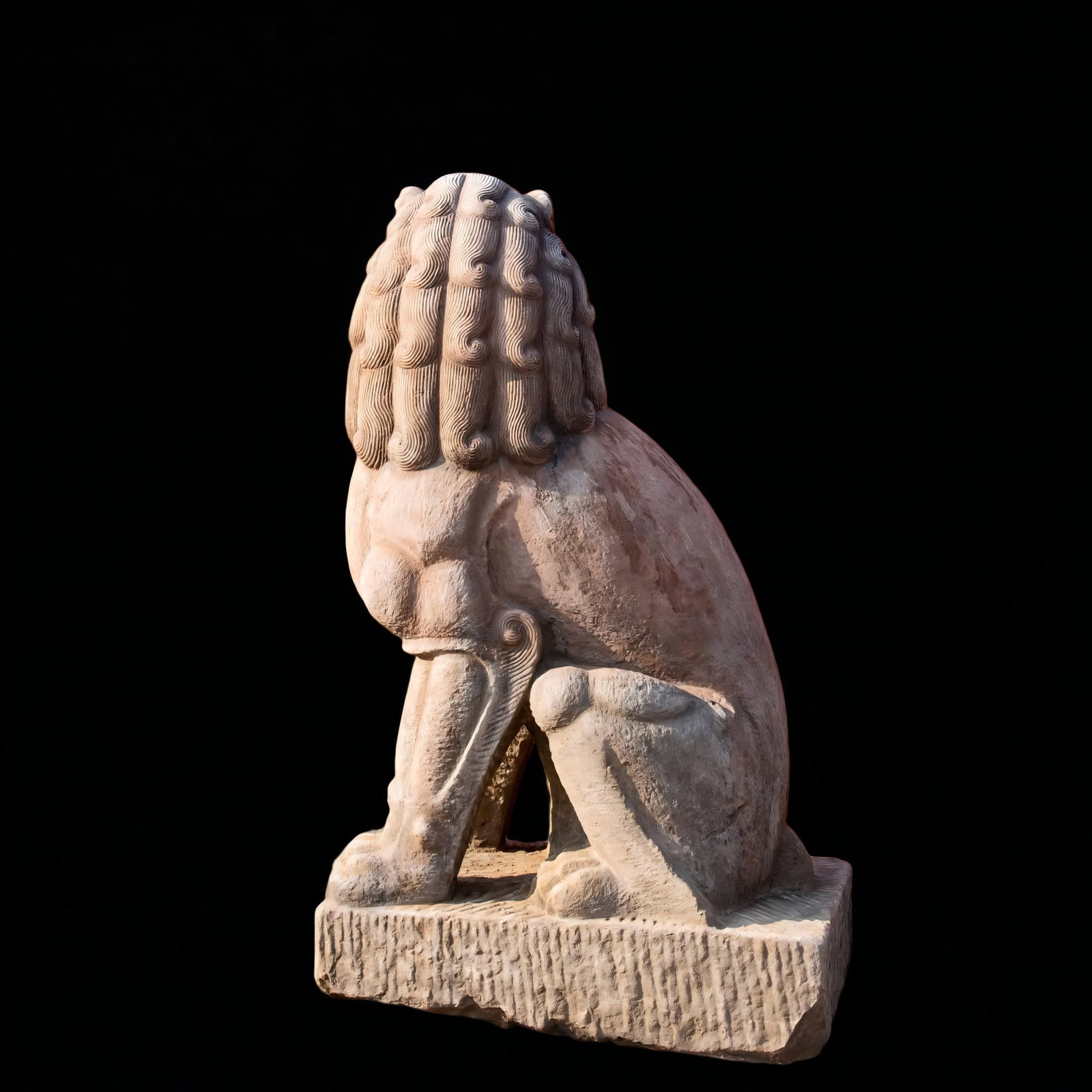 A Qing Dynasty bluestone lion - 5