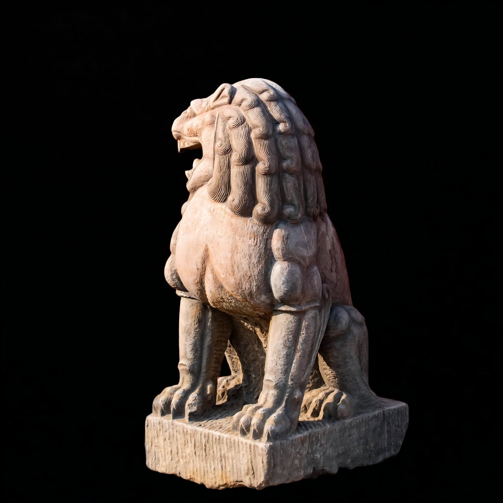 A Qing Dynasty bluestone lion - 6