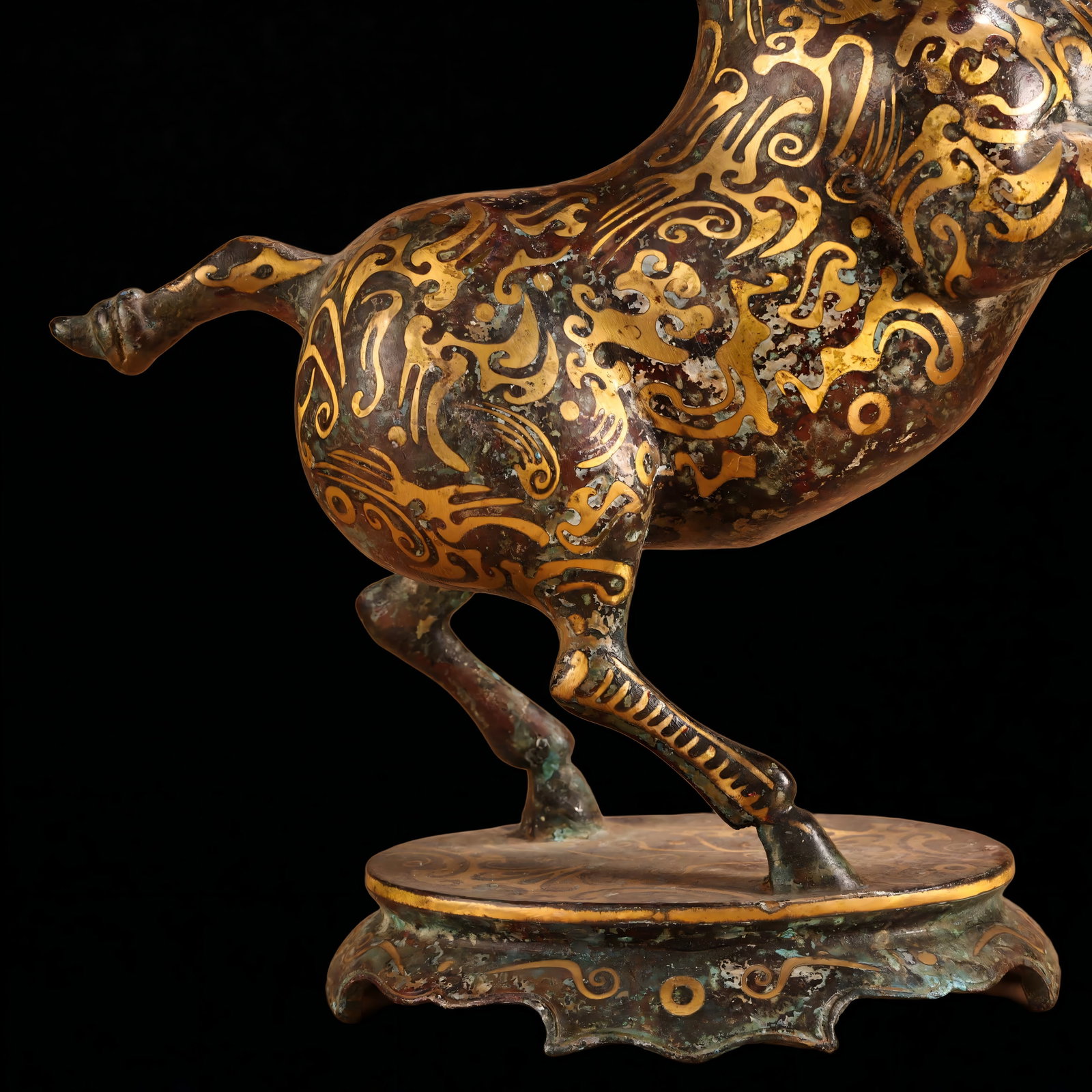 A Han bronze Cuo Jin horse - 10