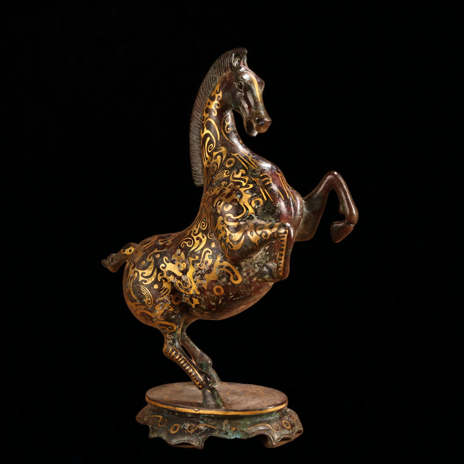A Han bronze Cuo Jin horse - 2