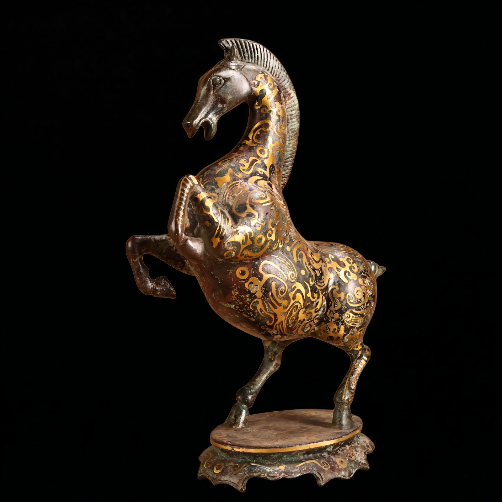 A Han bronze Cuo Jin horse - 3