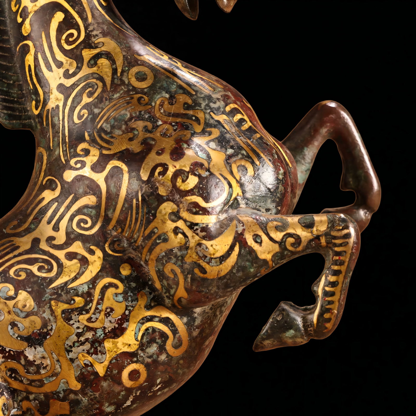 A Han bronze Cuo Jin horse - 8