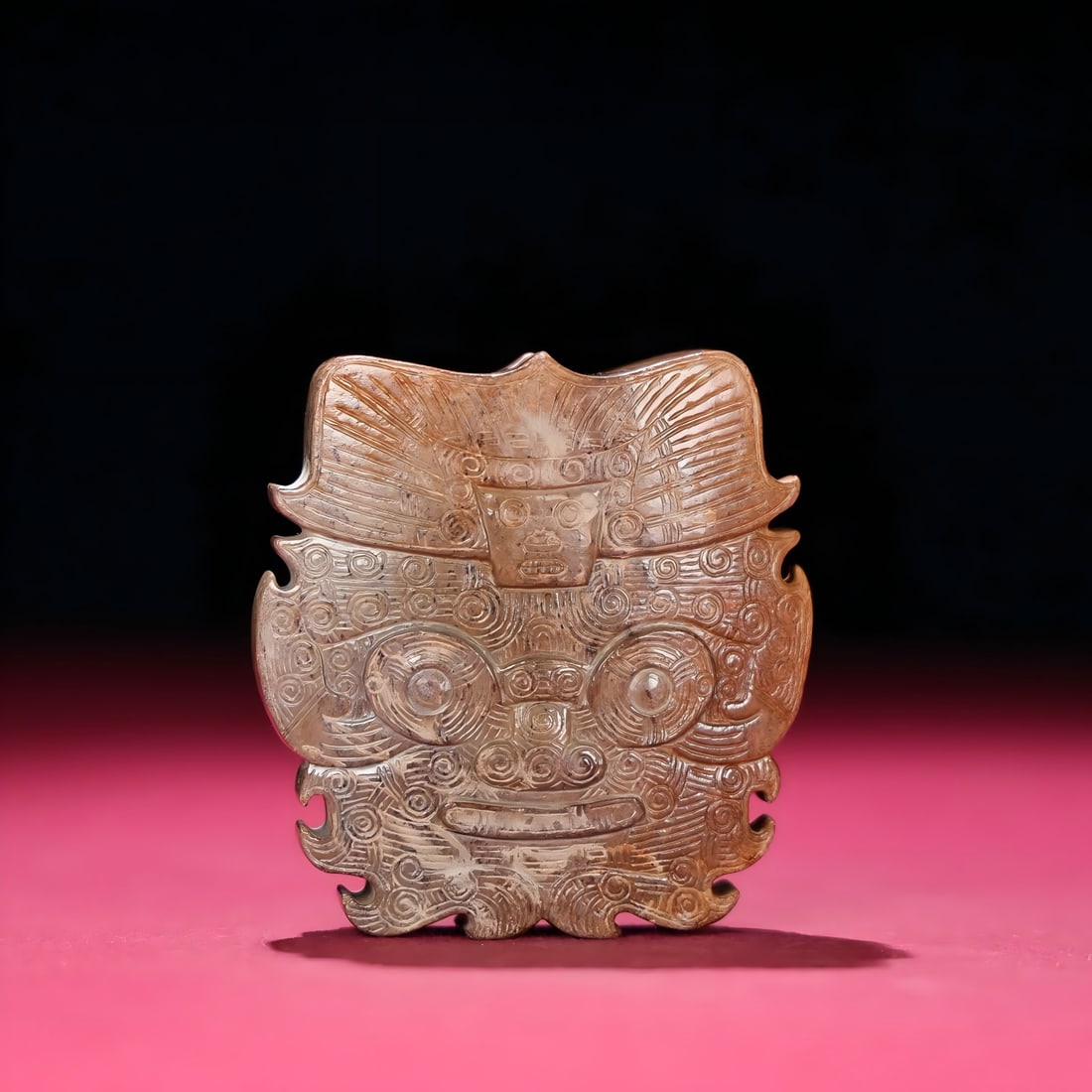 A Han Dynasty jade seed material Liangzhu hanging ornament (1 of 9)