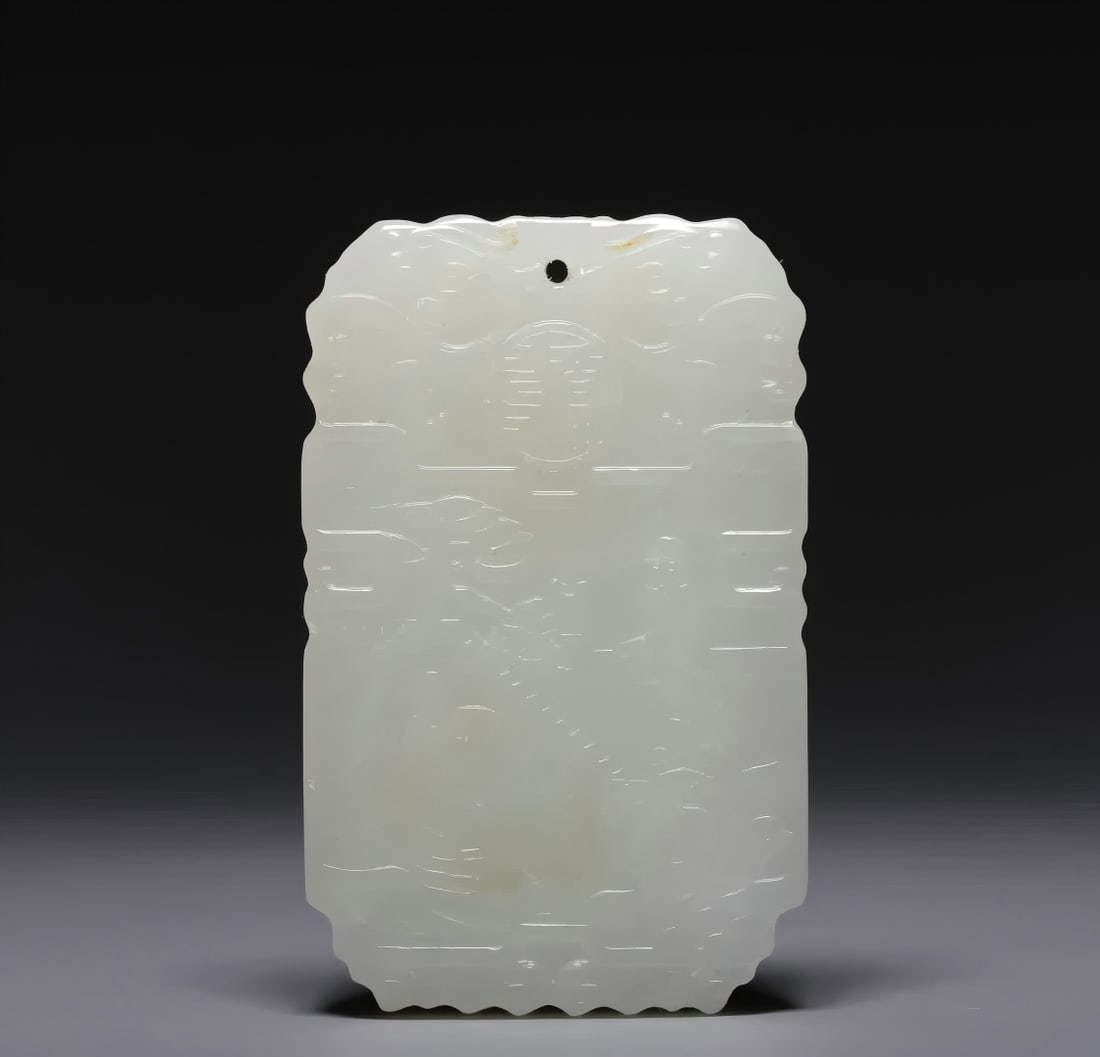 A picture of a Qing Dynasty Hetian white jade talent and beauty story is listed (1 of 9)