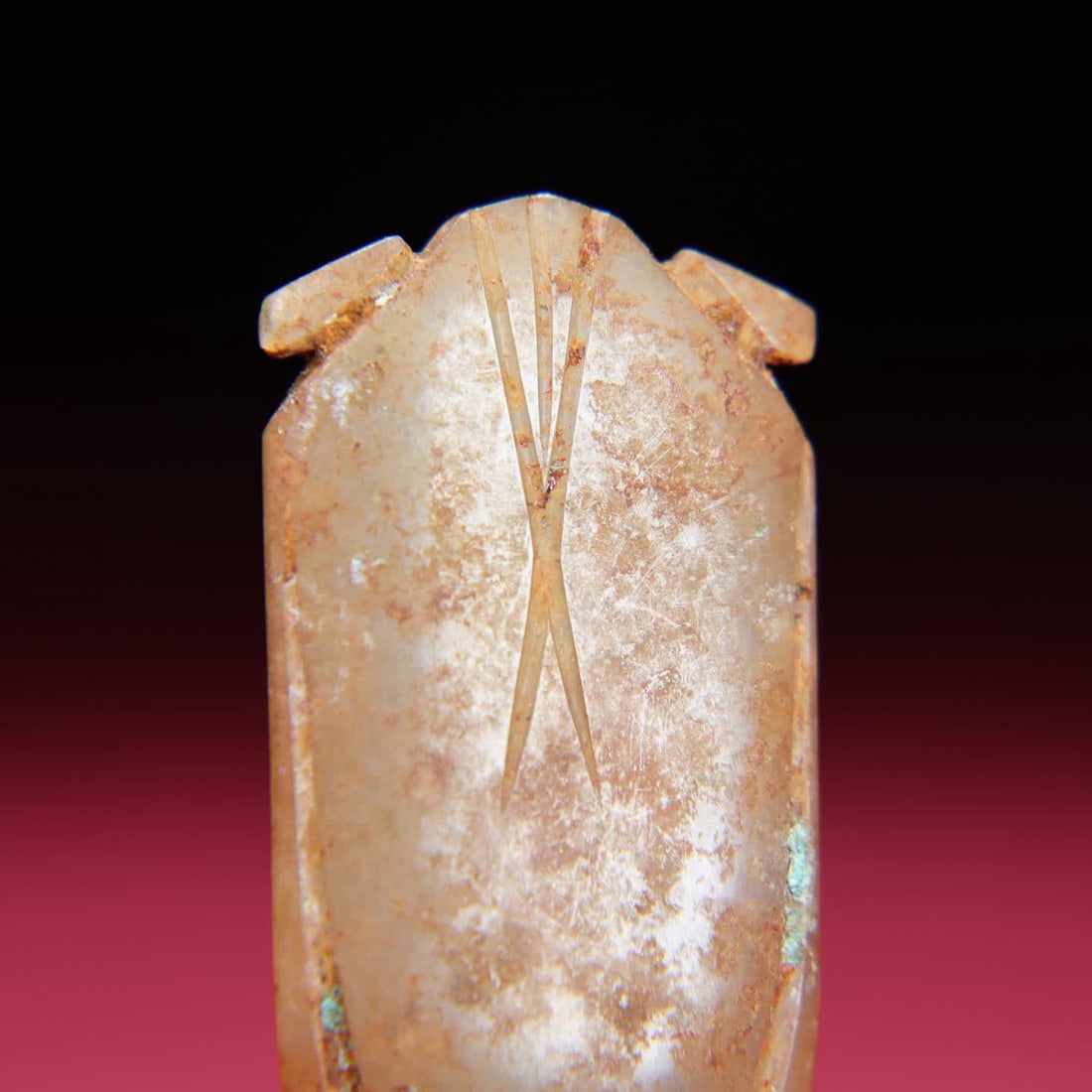 A Han Dynasty jade cicada - 3