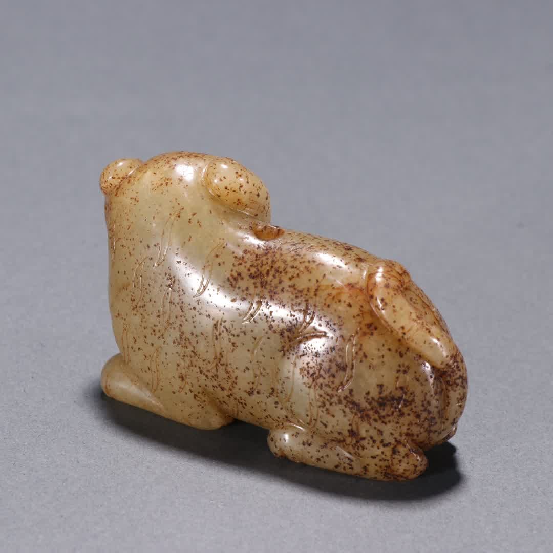 A Ming Dynasty Hetian jade tiger - 5
