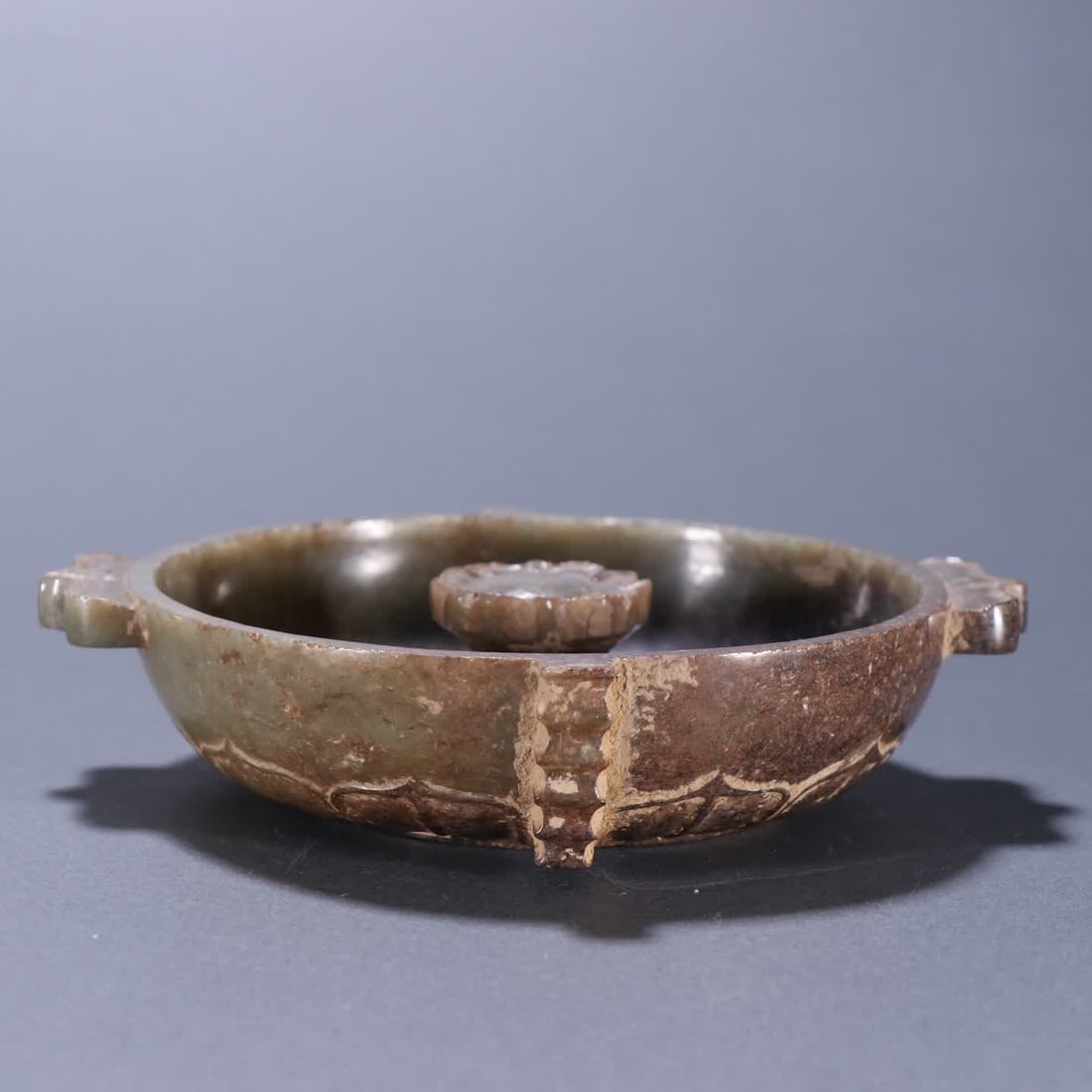 An ancient jade lotus petal pattern incense insert - 2