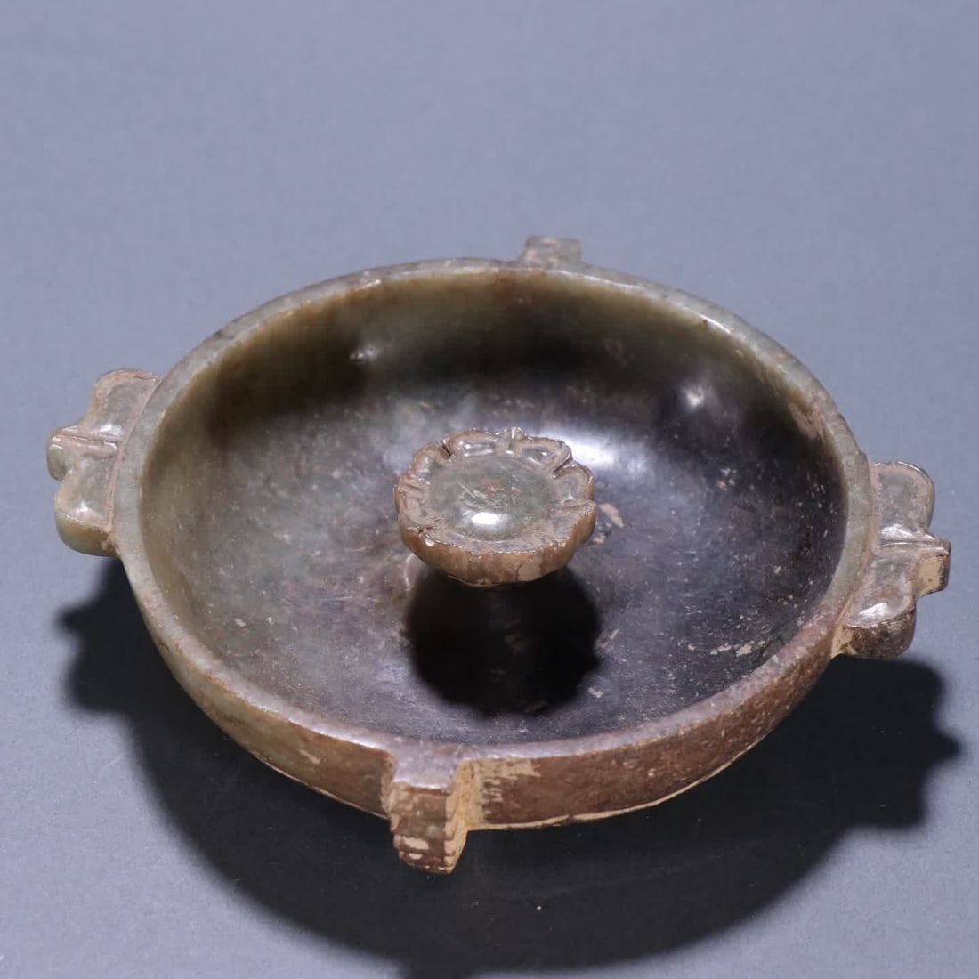An ancient jade lotus petal pattern incense insert - 4