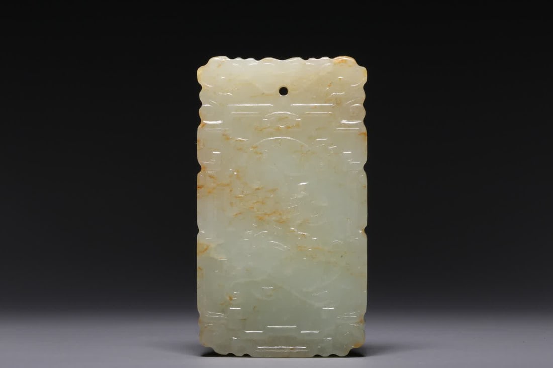 A Qing Dynasty Hetian white jade double lion play ball listing (1 of 9)