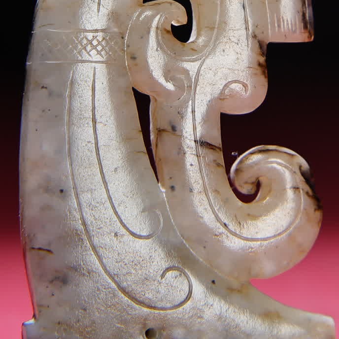 A Han Dynasty jade mercury dancer wears - 8