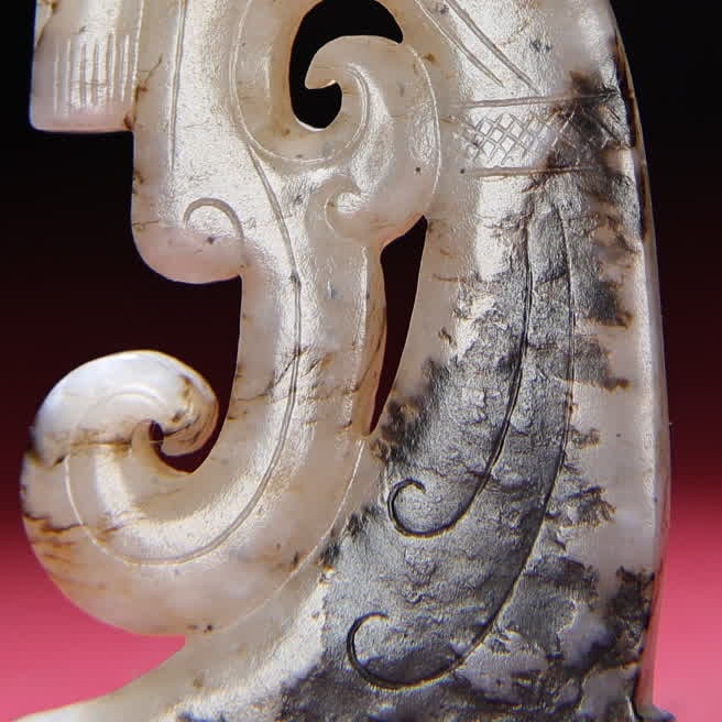 A Han Dynasty jade mercury dancer wears - 9
