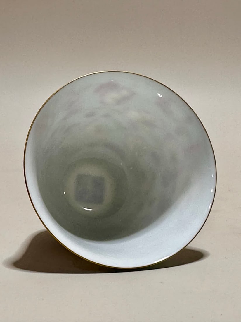 A Qianlong enamel flower cup - 2