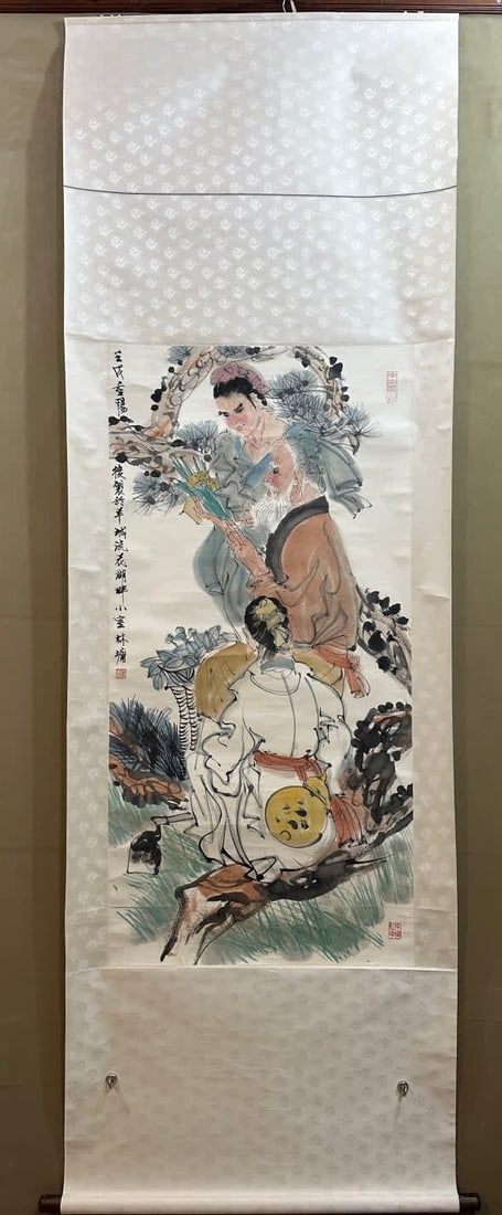A figure painting by Lin Yong (1 of 10)