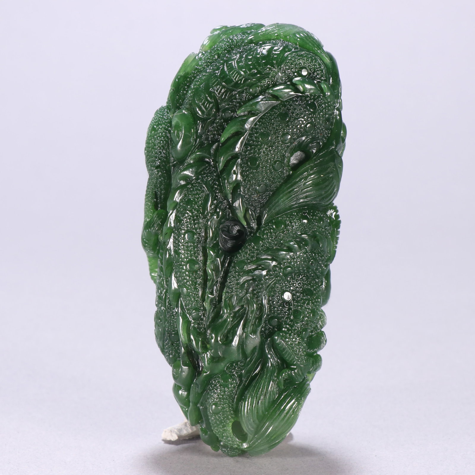 A jasper dragon-shaped handle - 5