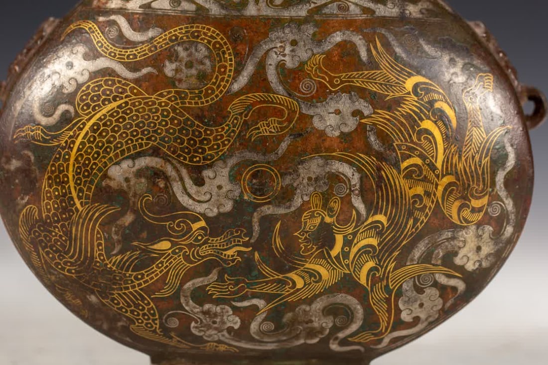 A Hancuo gold and silver pot - 2