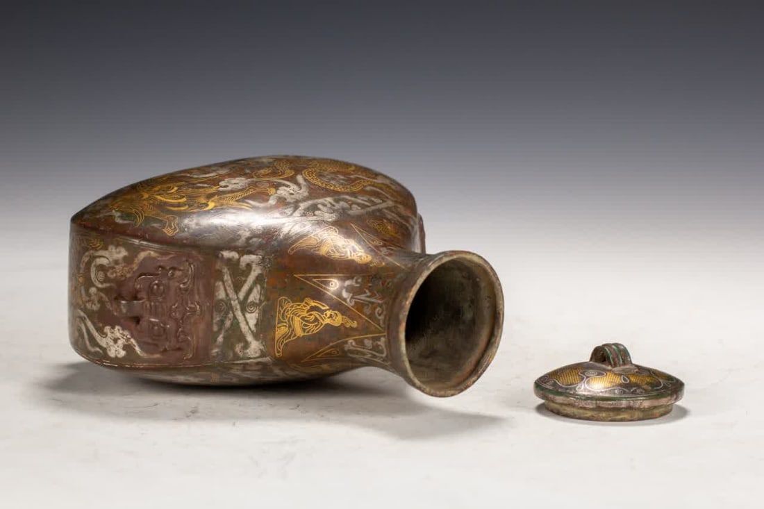 A Hancuo gold and silver pot - 6