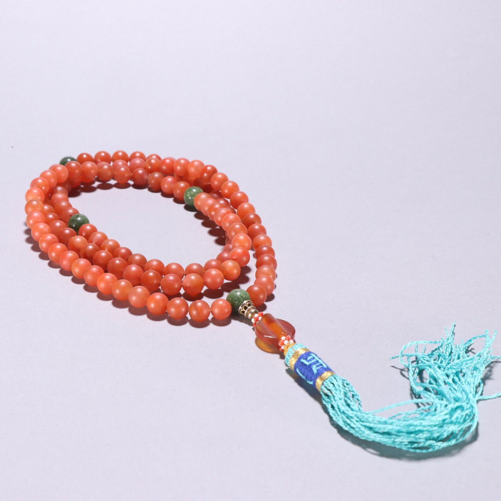 A Qing Dynasty Baoshan Nanhong 108 Buddha bead (1 of 9)