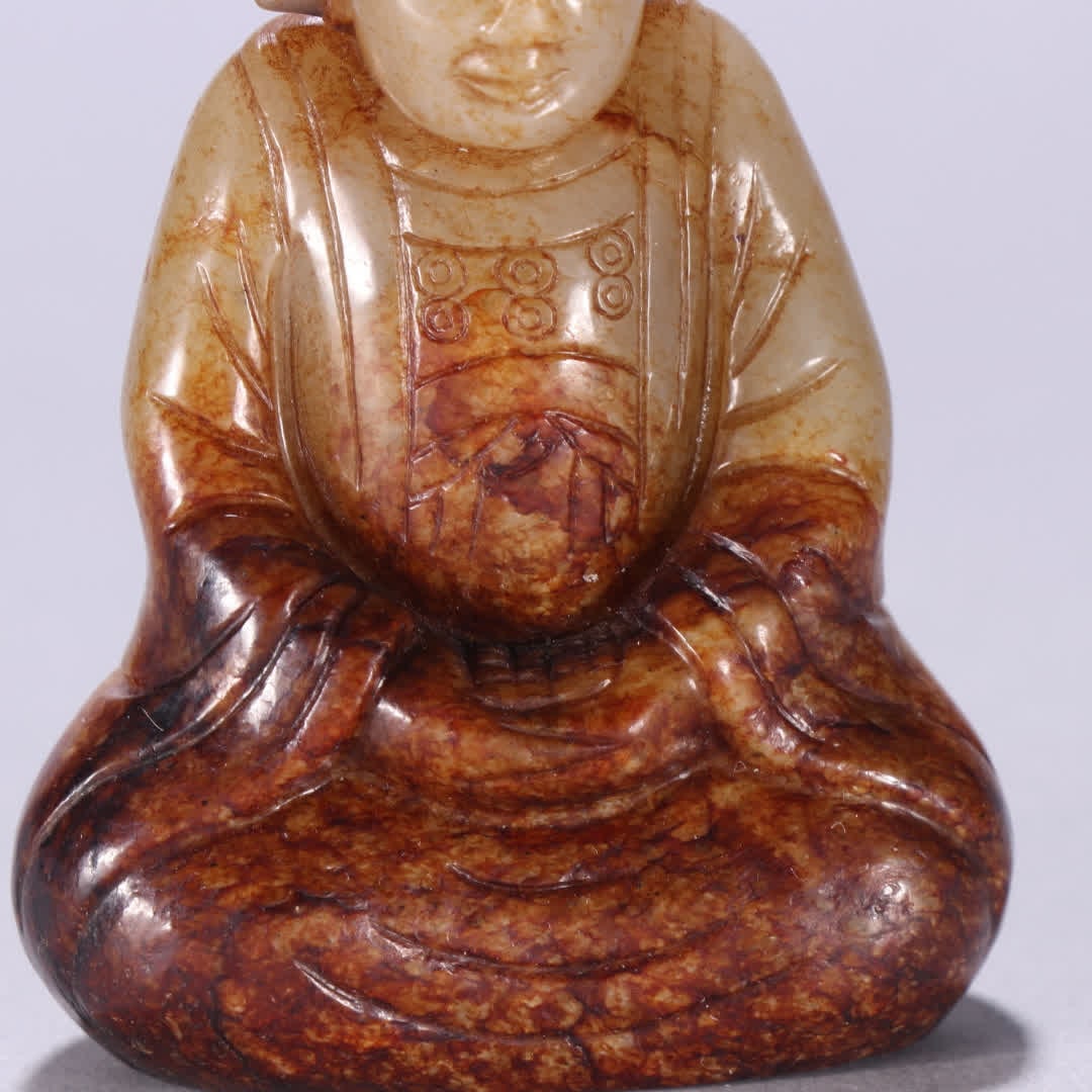 A Han Dynasty Hetian jade Buddha - 3