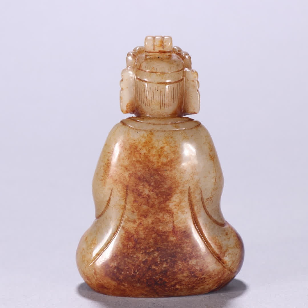 A Han Dynasty Hetian jade Buddha - 5