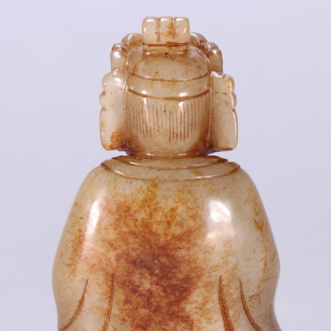 A Han Dynasty Hetian jade Buddha - 6