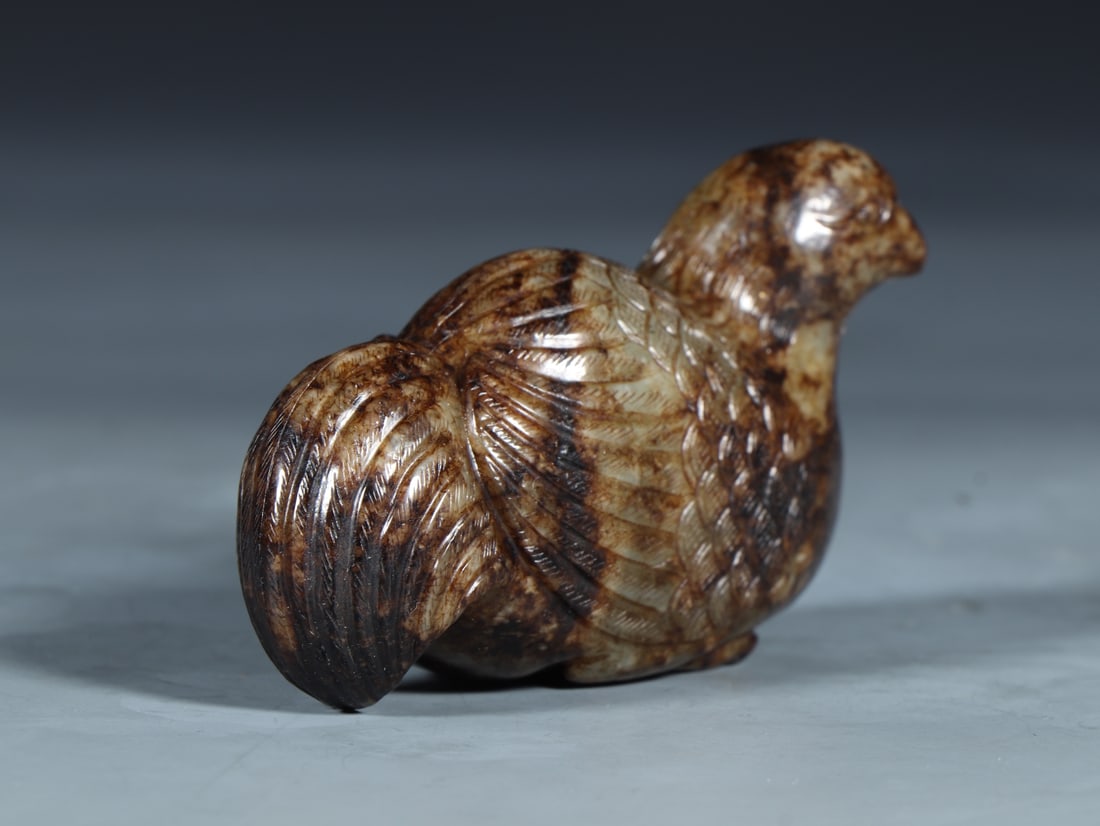 An Exquisite White Jade Bird Ornament - 5