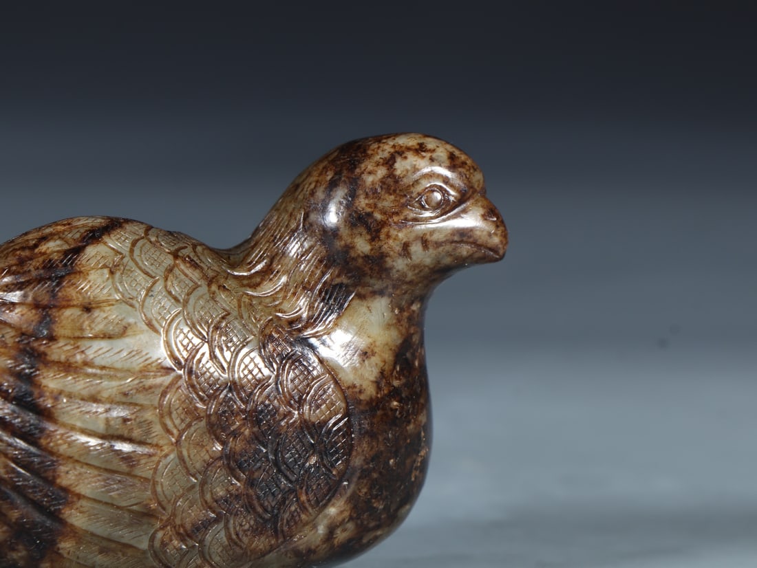 An Exquisite White Jade Bird Ornament - 6
