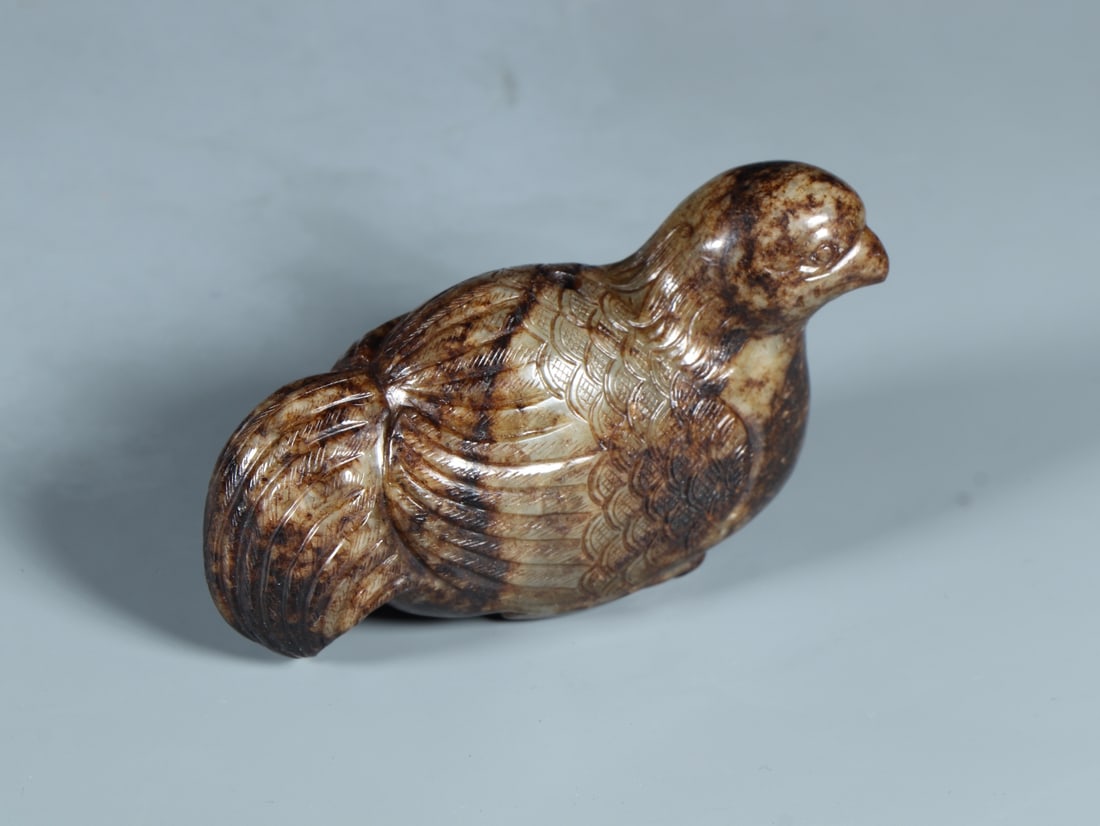 An Exquisite White Jade Bird Ornament - 7