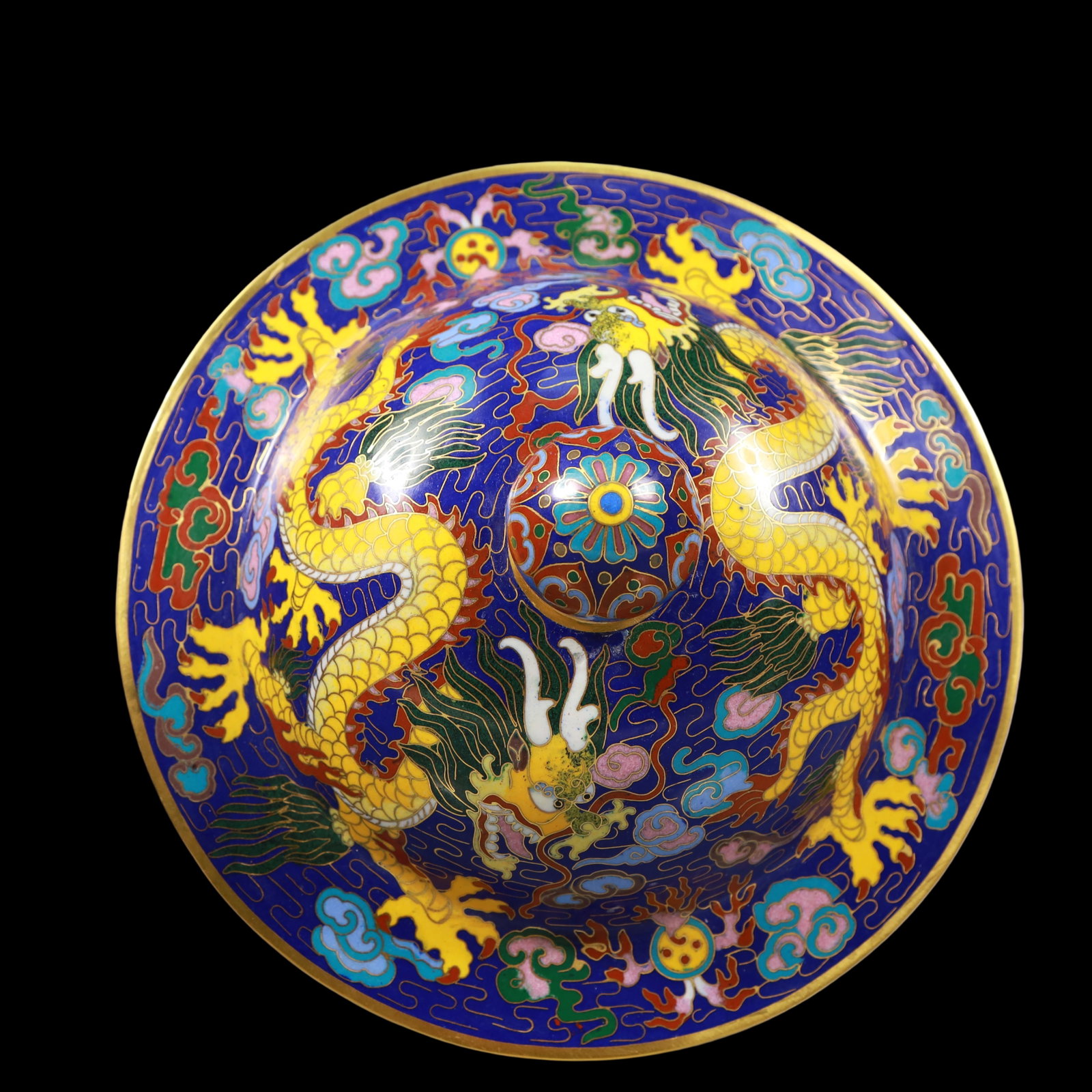 A Pair of Exquisite Cloisonne Auspicious Cloud Pattern Dragon Pattern Jar - 11