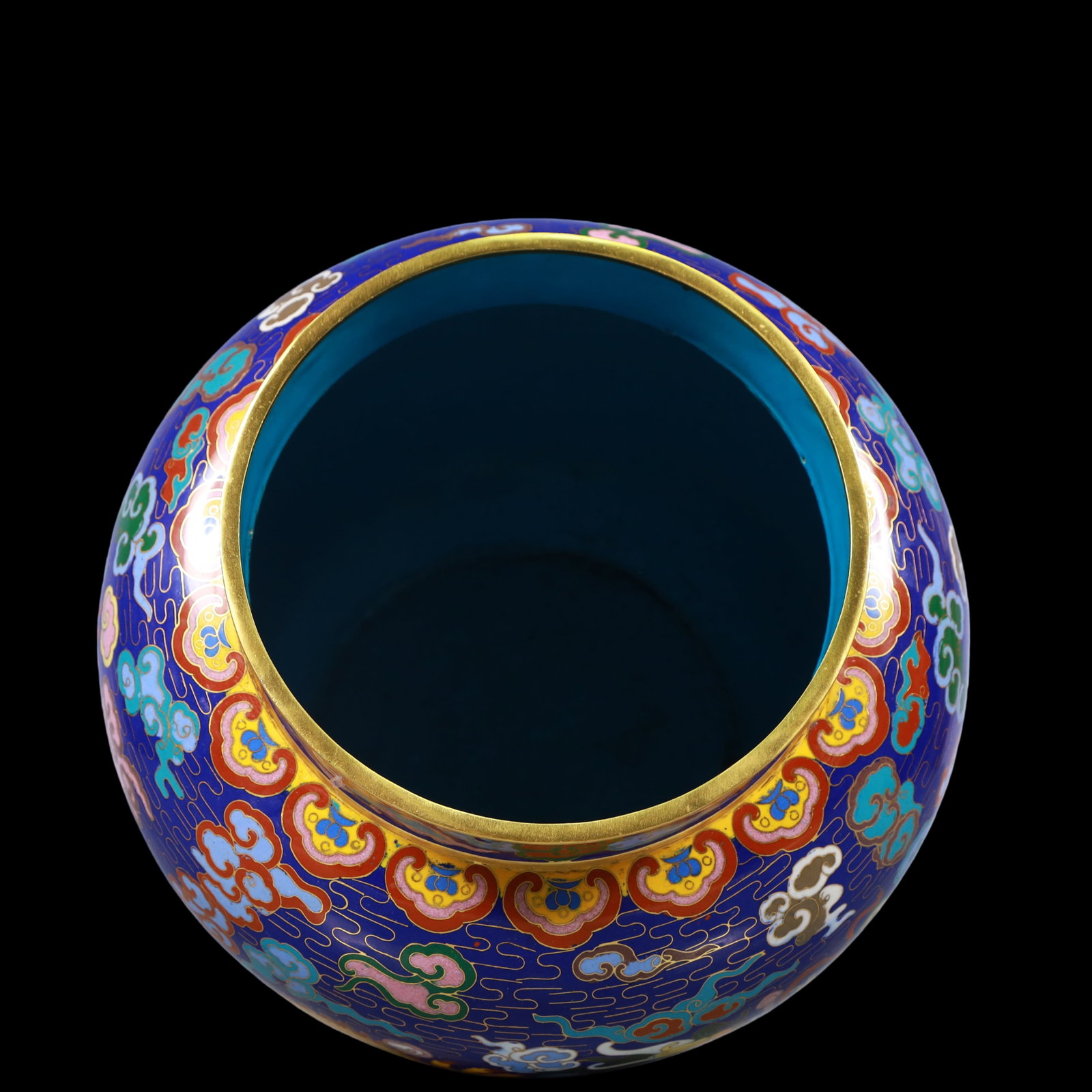 A Pair of Exquisite Cloisonne Auspicious Cloud Pattern Dragon Pattern Jar - 12