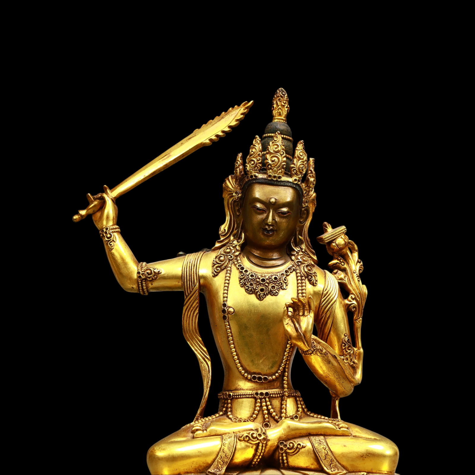 A Exquisite Gilt Bronze Buddha statue - 2
