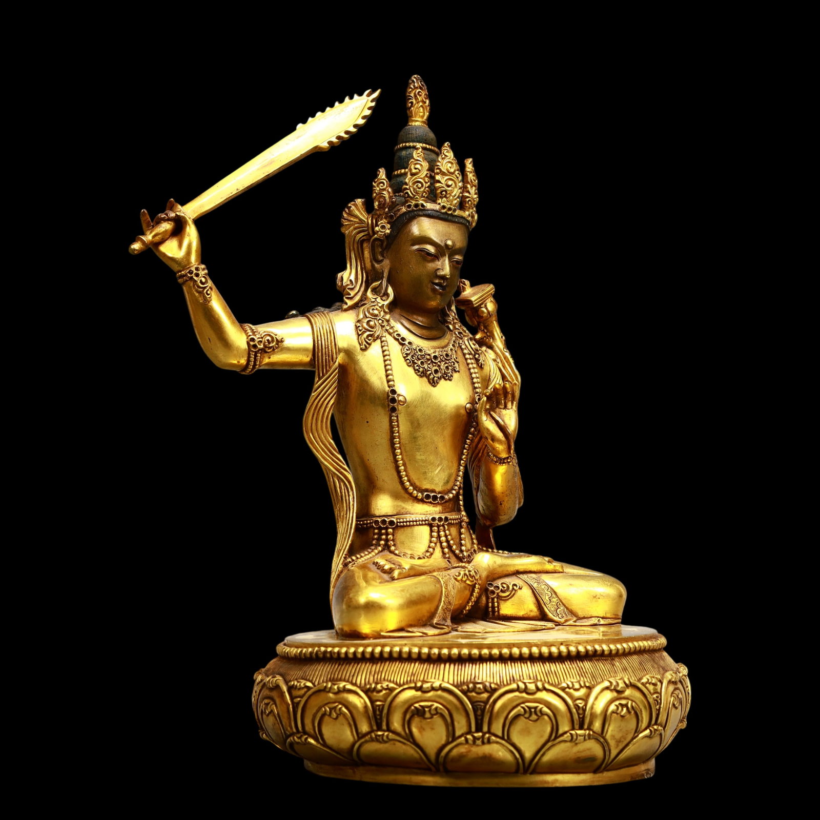 A Exquisite Gilt Bronze Buddha statue - 5